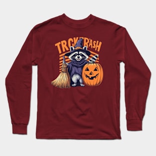 Trick or Trash Panda Halloween Long Sleeve T-Shirt